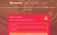 Colored Login Forms