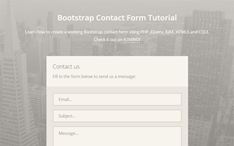 Contact Form + Tutorial