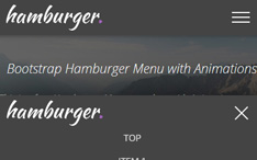 Hamburger Menu Template + Tutorial