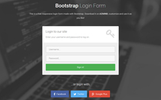 Bootstrap Login Forms
