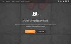 Maren - One Page Business Theme