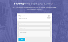 Multi Step Registration Form