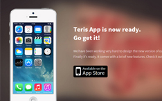 Teris - iPhone App Landing Page