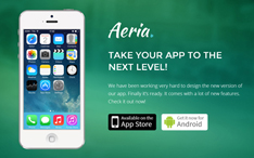 Aeria - App Landing Page