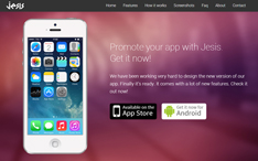 Jesis - App Landing Page