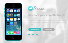 Sarae - App Landing Page