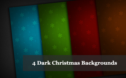 4 Dark Christmas Backgrounds