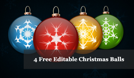 4 Free Christmas Balls