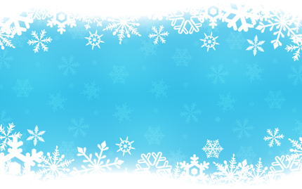Blue Snowflakes Christmas Background