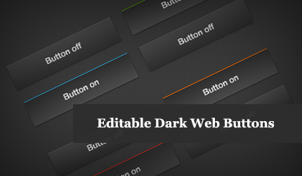 Editable Dark Web Buttons