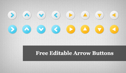 Free Editable Arrow Buttons
