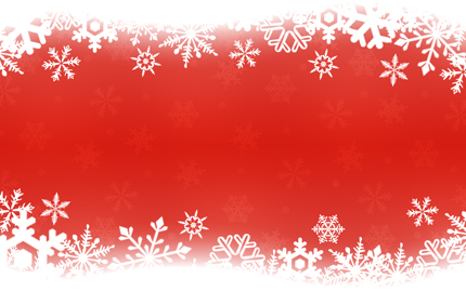 Red Snowflakes Christmas Background