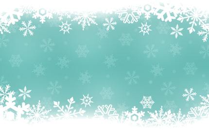 Vintage Blue Snowflakes Christmas Background