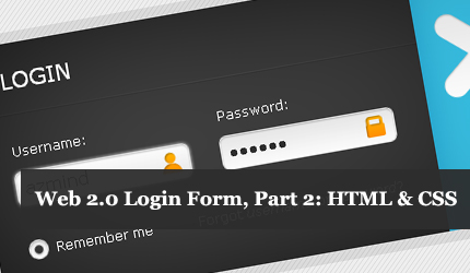 Create a Web 2.0 Login Form, Part 2: HTML & CSS
