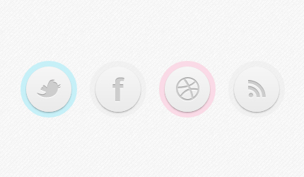 CSS3 Circle Social Buttons