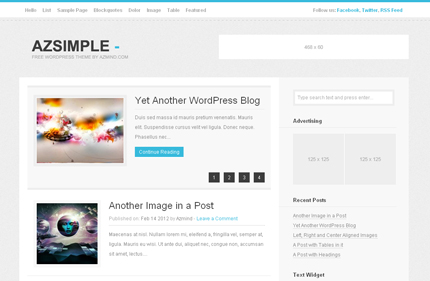 Free WordPress Theme - AzSimple