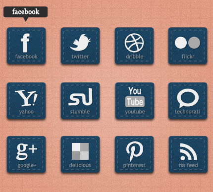 Free Rectangle Social Buttons: facebook, twitter, dribble, flickr, yahoo, stumbleupon, youtube, technorati, google plus, delicious, pinterest, rss