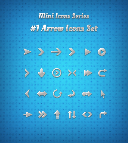 Mini Icons Series: #1 Arrow Icons Set