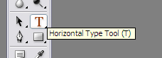 Horizontal Type Tool