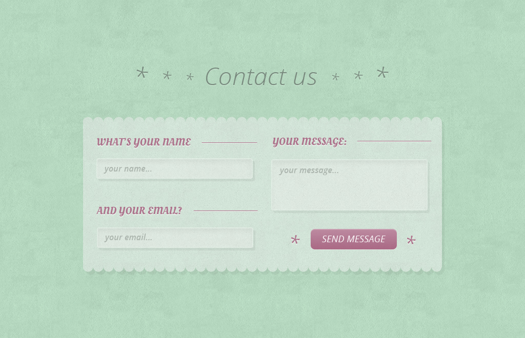 Green Contact Form