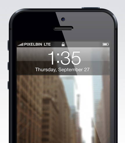Apple iPhone 5 Vectorized Mockup
