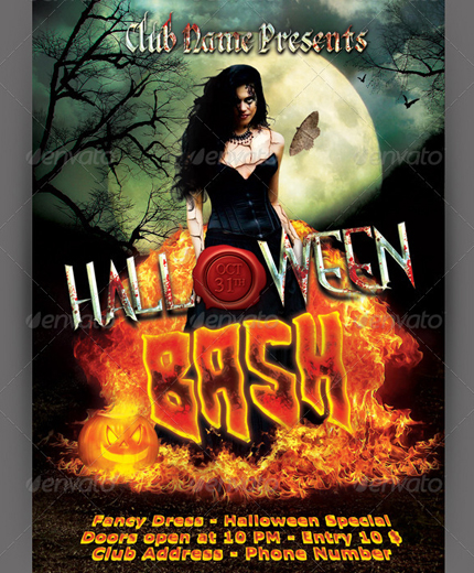 Halloween Bash Party Flyer