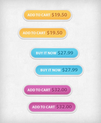 Add to Cart and Buy it Now Buttons, PSD