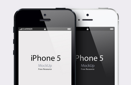 Free iPhone 5 Mockup Templates - PSD