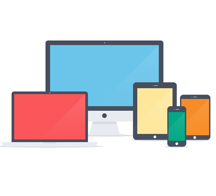 Apple Devices, Flat Icons, PSD