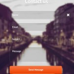 Contact Form with Fullscreen Background Slideshow – HTML/CSS3 + PSD