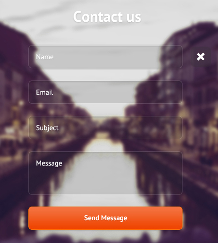 Contact Form with Fullscreen Background Slideshow