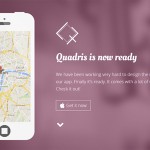 Premium Template Quadris – Bootstrap Flat App Landing Page