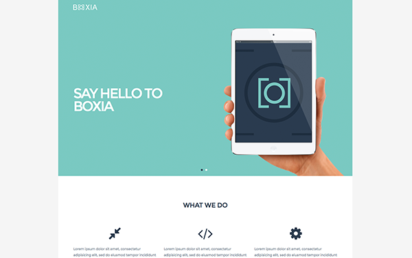 Boxia: One Page Bootstrap Theme