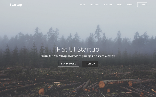 Flat UI Startup: Bootstrap Template