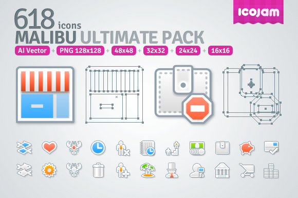 Malibu Ultimate Icon Pack