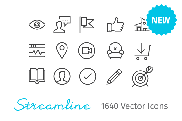 Streamline Icons - 1640 iOS and Android icons