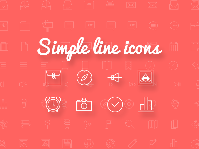 Simple Line Icons, 100+ Free Vector Icons - AI, EPS, SVG, PSD