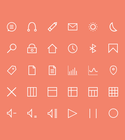 42 Free Line Icon Packs For Your Design Projects