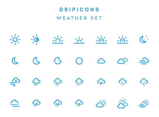 Dripicons, Free Weather Icons - PSD, AI, PDF, EPS, SVG, Webfont