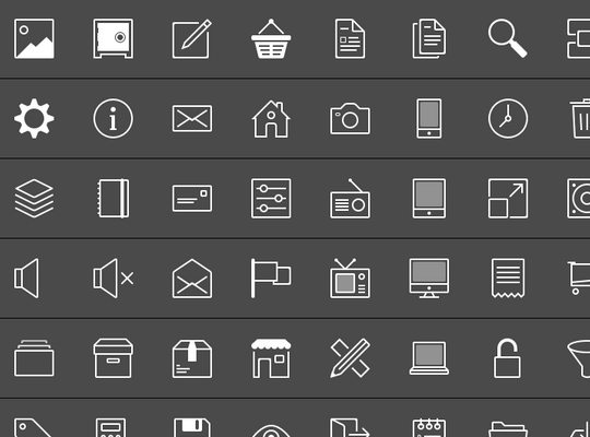 Free Line Icons in Sketch