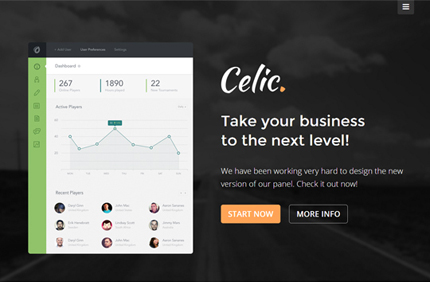 Premium Template Celic - Bootstrap Multi-Purpose Landing Page