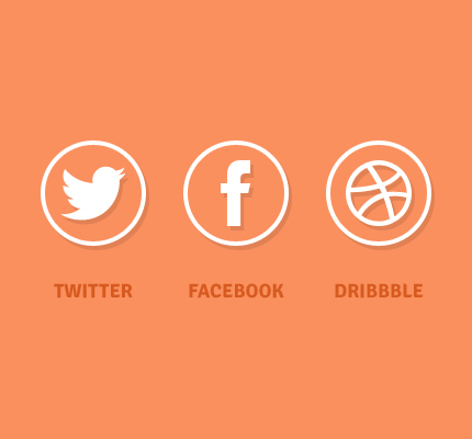 Circle Bold Social Icons Set: 48 Social Media Icons in PSD