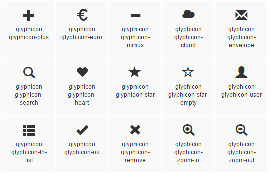 Glyphicons Halflings - Bootstrap Icons