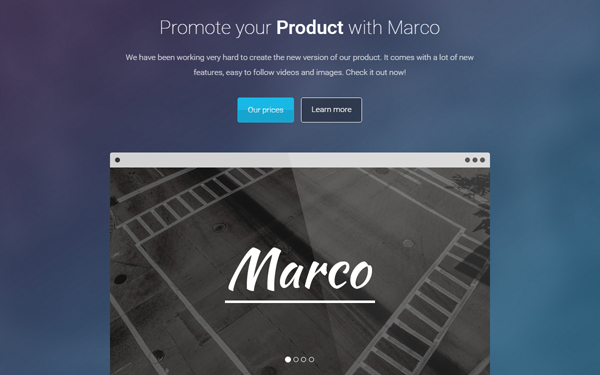 Marco - Bootstrap Multi-purpose Landing Page