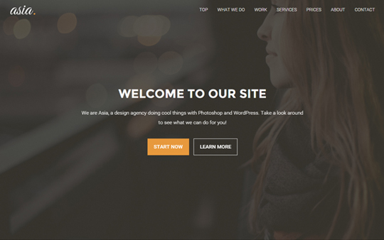 Asia - Bootstrap One Page Theme