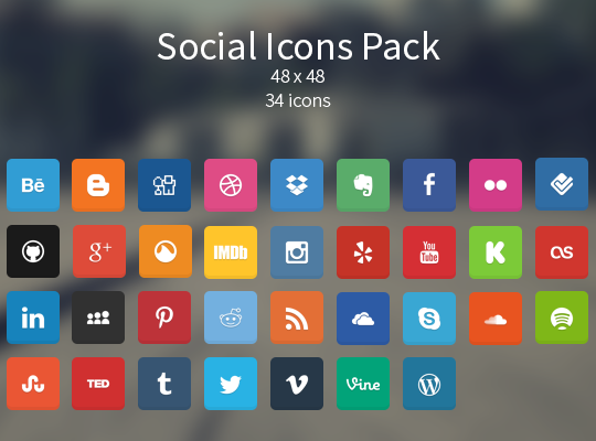 Soft Social Icons Pack
