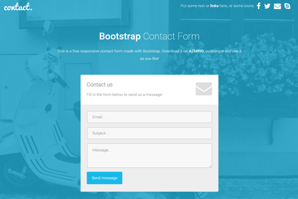 Bootstrap Contact Form 1