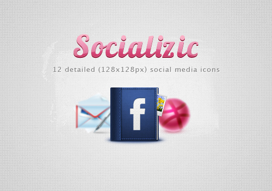 Socializic - Detailed Social Icons