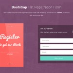 Bootstrap Flat Registration Forms: 3 Free Templates