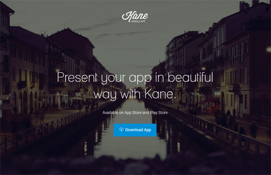 Kane - Premium App Landing Page